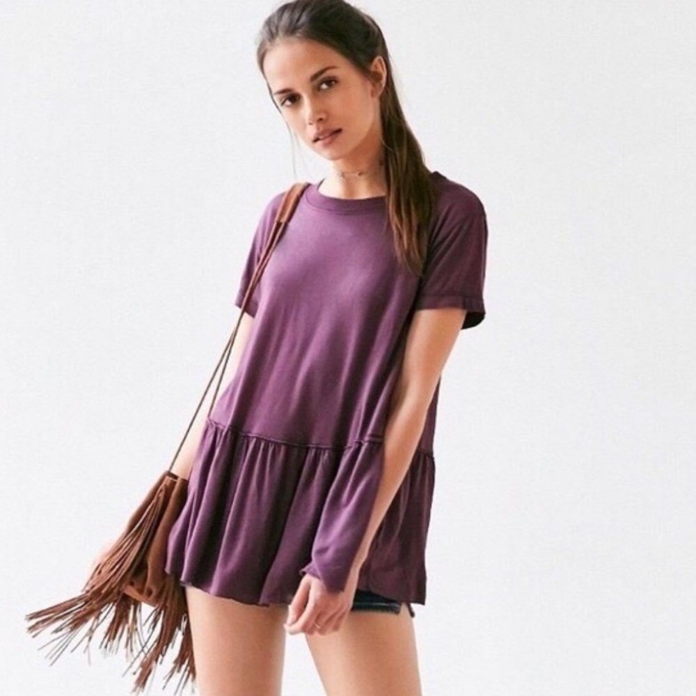 Urban Outfitters Ruffle Hem Top